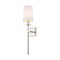 Z-Lite Camila 1 Light Wall Sconce, Polished Nickel & White 811-1S-PN - alternate 1